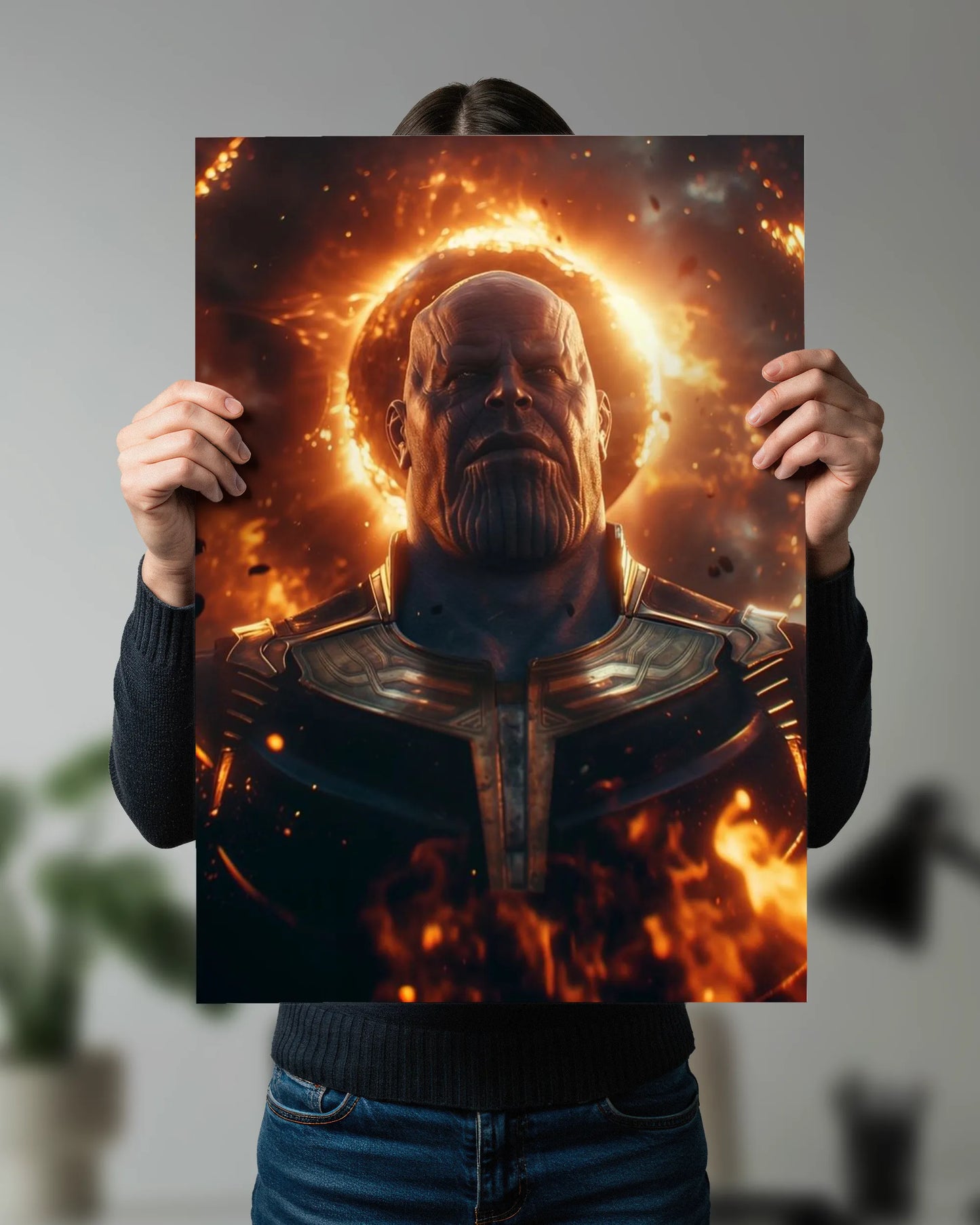 Thanos Infinity Eclipse Poster | Marvel Villain Wall Art