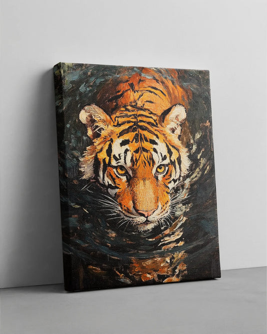 Tiger Canvas Print | Powerful Animal Wall Art