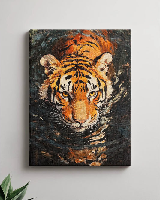 Tiger Canvas Print | Powerful Animal Wall Art