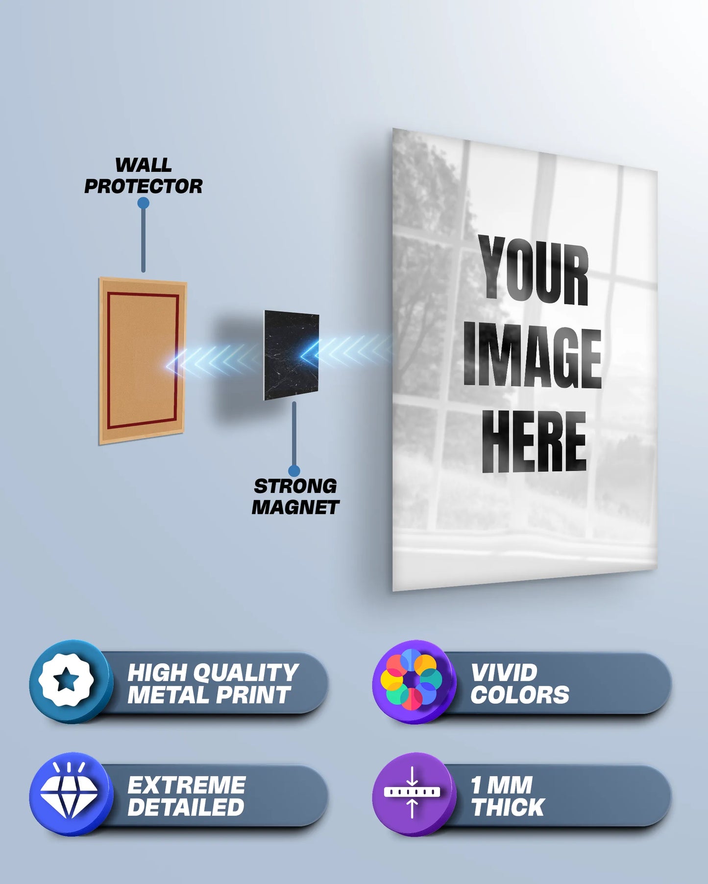 📸 Custom Photo Metal Poster (Upload Your Image)