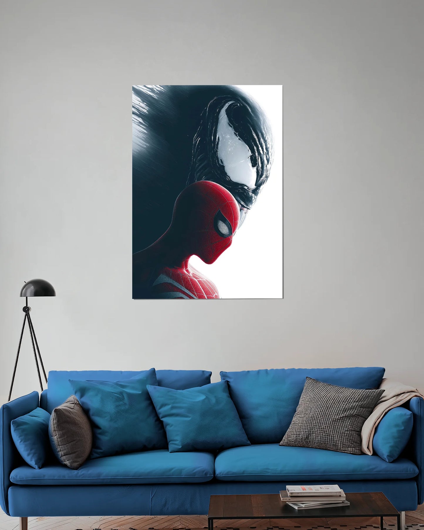 Spider-Man & Venom Shadow Poster | Marvel Symbiote Wall Art