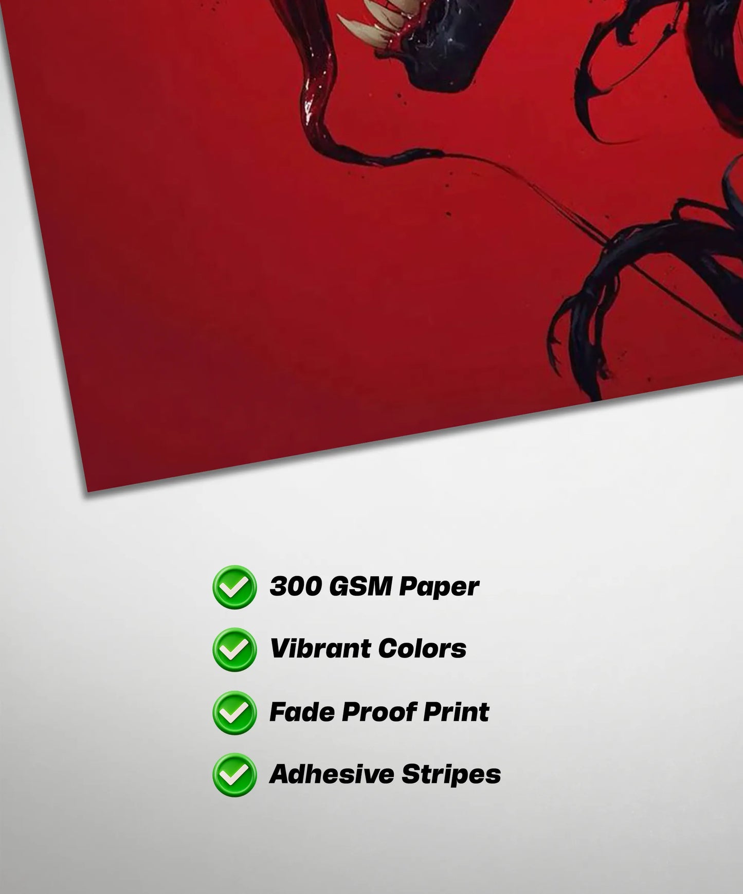 Venom Symbiote Rage Poster | Marvel Dark Wall Art