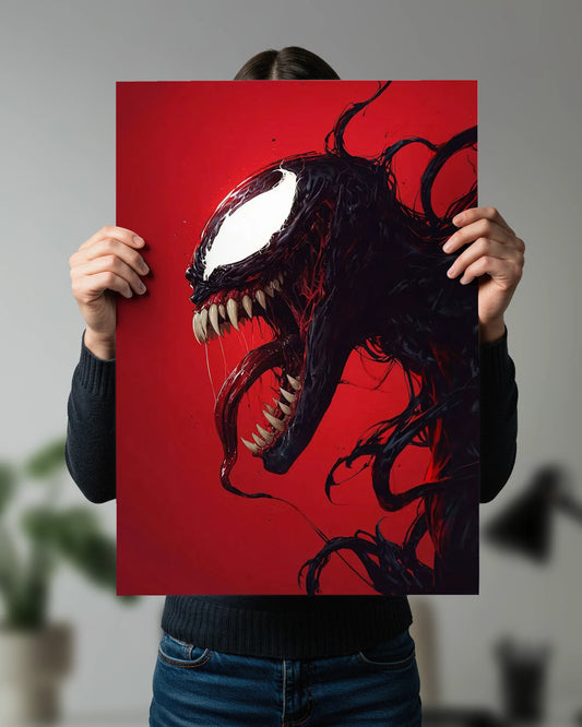 Venom Symbiote Rage Poster | Marvel Dark Wall Art