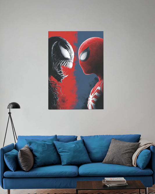 Venom vs Spider-Man Marvel Wall Art